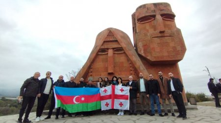 Gürcüstan azərbaycanlılarının ikinci qrupu XANKƏNDİDƏ - FOTO
