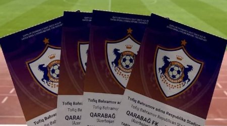 "Qarabağ"ın səfər oyununa qonaq azarkeşlər üçün ayrılmış biletlər satışa ÇIXARILIR