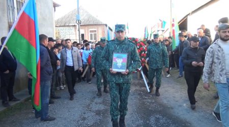 Birinci Qarabağ müharibəsi şəhidi Ramiz Mahmudov Zaqatalada dəfn edildi - FOTO