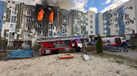 Ukrayna ordusu Belqorodda yaşayış binasına PUA atdı - FOTO/VİDEO