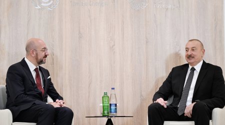İlham Əliyev Şarl Mişellə Azərbaycan-Aİ əlaqələri ilə bağlı müzakirələr APARDI – FOTO/VİDEO