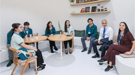 Leyla Əliyeva COP29-da Azərbaycan pavilyonunu ZİYARƏT ETDİ – FOTO