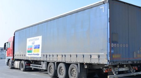 Azərbaycandan Ukraynaya humanitar yardımın növbəti hissəsi yola salındı – FOTO