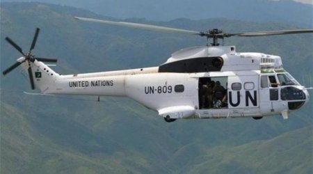 BMT sülhməramlılarının helikopteri Sudanda ATƏŞƏ TUTULDU - Ölənlər var