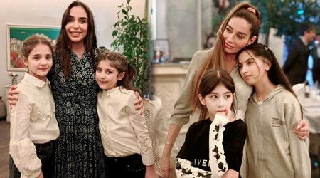 Leyla və Arzu Əliyevalar iftar məclisində - FOTO