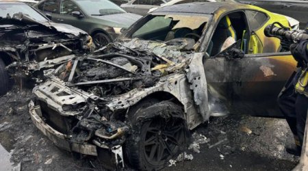 BMW-ni benzin tökərək yandıran şəxs azadlığa buraxıldı