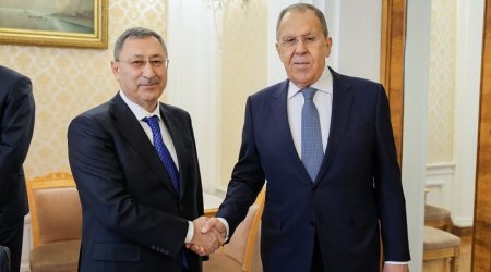 Xələf Xələfov Lavrovla iki ölkə arasında münasibətlərin inkişafını MÜZAKİRƏ ETDİ