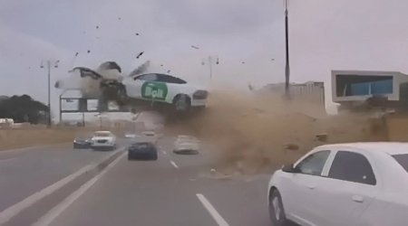 "Uçan taksi"nin vuraraq aşırdığı "Ford"un sürücüsünün vəziyyəti AÇIQLANDI