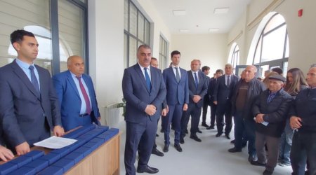 Sarıcalı kəndinə çatan ailələrə mənzillərin açarları təqdim olundu - FOTO