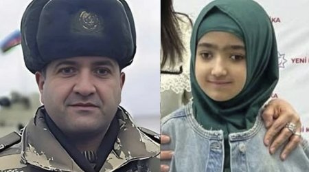 Şəhidin 13 yaşlı qızı izdihamla dəfn edildi – VİDEO