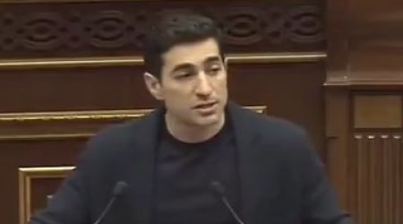 Köçəryanın oğlu Ermənistan parlamentində DAVA SALDI - VİDEO
