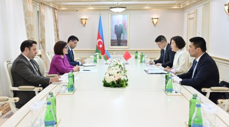 Çinin ölkəmizdə yeni təyin edilmiş səfiri Milli Məclisdə - FOTO