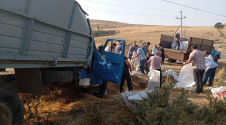 Cəlilabadda yük maşını aşdı: Ölən və yaralılar var - FOTO