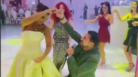 Afaq Gəncəlinin qardaşının toyundan VİDEO