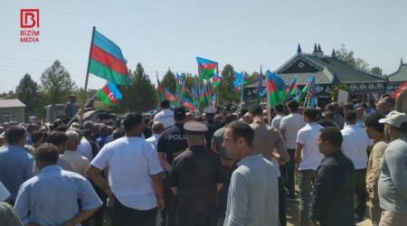 Şəhid Sumbat Əliyev doğma kəndində torpağa tapşırıldı – FOTO