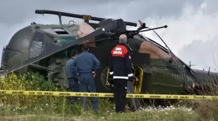 Türkiyədə helikopter qəzaya uğradı - Pilot HƏLAK OLDU - VİDEO