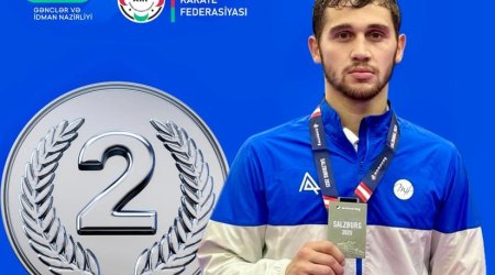 Karateçimiz Avstriyada gümüş medal QAZANDI