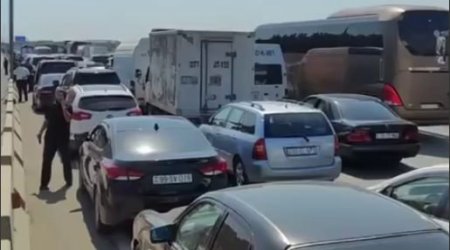 Sumqayıt-Bakı yolunda AĞIR TIXAC – Hərəkət tam dayandı – VİDEO