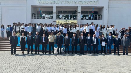Qusarda ali məktəblərə qəbul olunmuş məzunlarla görüş keçirildi - FOTO