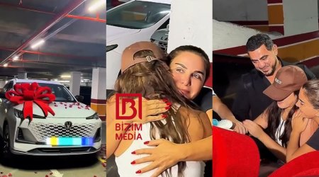 Zenfira qızına ad günündə bahalı MAŞIN ALDI - VİDEO