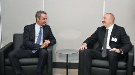 İlham Əliyev BMT-nin mənzil-qərargahında Yunanıstanın Baş naziri ilə görüşüb - FOTO/VİDEO