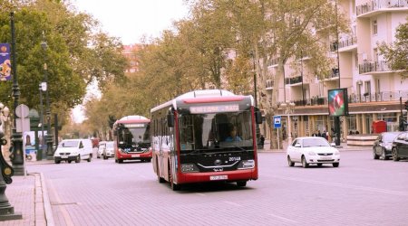 Gəncə sakinlərinə ŞAD XƏBƏR - Marşrut avtobusları yeniləndi - FOTO