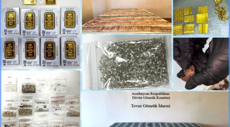 Qanunsuz yolla Azərbaycana gətirilən 1300 karatadək qiymətli daş AŞKAR EDİLDİ