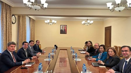 Türkiyə XİN rəsmisi Hikmət Hacıyev və Xələf Xələfovla görüşüb - FOTO