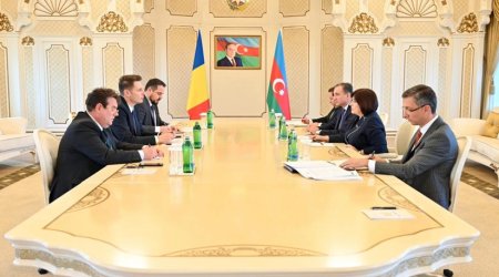 Sahibə Qafarova rumıniyalı həmkarı ilə görüşüb - FOTO