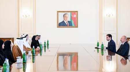 İlham Əliyev BƏƏ Federal Milli Şurasının sədrini qəbul etdi - FOTO