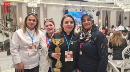 Səmayə Nəbiyeva 5-ci Beynəlxalq Qastronomiya Yarışmasında qızıl medal QAZANDI – FOTO