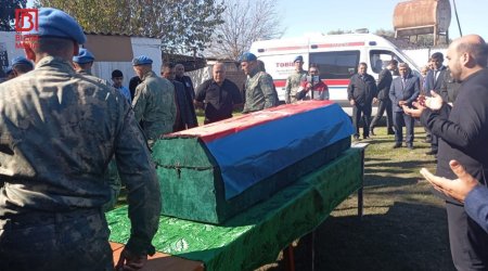 Şəhid Teymur Allahverdiyevin nəşi doğulduğu kəndə GƏTİRİLDİ – VİDEO
