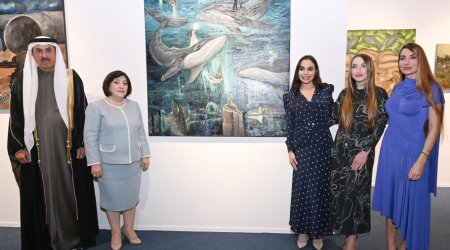 Leyla, Arzu və Alena Əliyevalar “ART Weekend” festivalının açılış mərasimində - FOTO