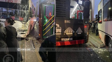 Bakıda sərnişin avtobuslarının toqquşma SƏBƏBİ AÇIQLANDI – VİDEO