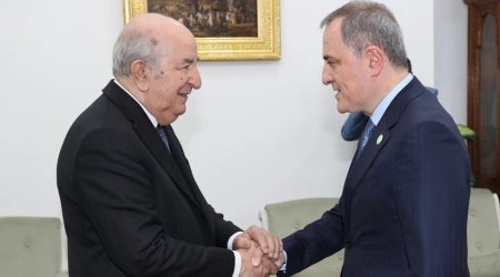 Ceyhun Bayramov Əlcəzair Prezidenti ilə görüşüb - FOTO