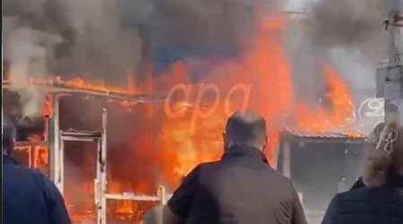 Bakıda dönərxana YANDI - ANBAAN VİDEO