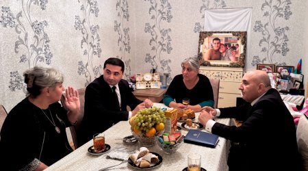 Müxtəlif bölgələrdə yaşayan şəhid ailələri ziyarət edildi - FOTO