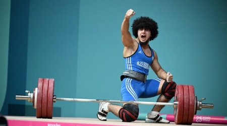 Azərbaycan ağırlıqaldıranı İslam Oyunlarını 3 medalla başa vurdu