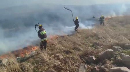Ermənistan-Azərbaycan sərhədində baş verən yanğın DAVAM EDİR