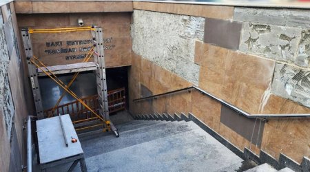 “Nərimanov” stansiyasının çıxışlarından biri bu tarixədək BAĞLI QALACAQ – FOTO