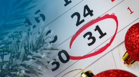 Dekabrda neçə gün iş olmayacaq?