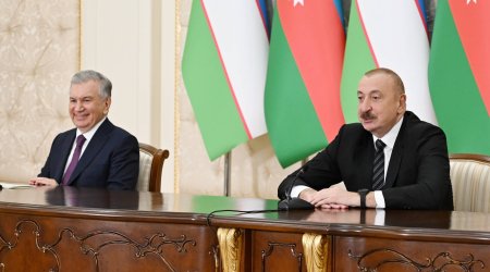 Azərbaycan Prezidenti: “Şavkat Miromonoviç ölkəmizdə hörmətlə qarşılanır”