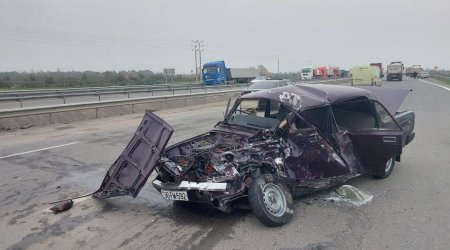 Ələt–Astara magistralında ağır qəza: Xəsarət alanlar var - FOTO