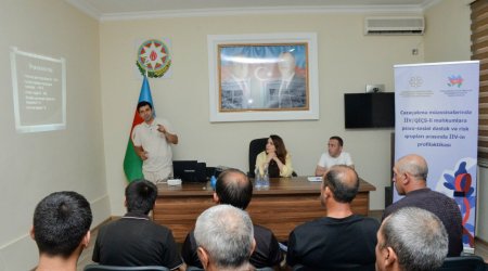 Cəzaçəkmə müəssisələrində İİV-profilaktikası ilə bağlı maarifləndirmə tədbirləri həyata keçirildi