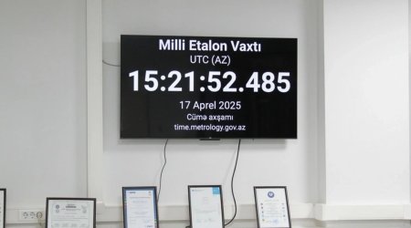 Azərbaycanın Milli Etalon Vaxtı - UTC (AZ) beynəlxalq səviyyədə təsdiqləndi
