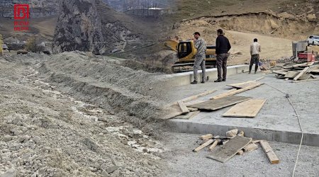 Palçıqlı selin keçdiyi Ləzə kəndində SON VƏZİYYƏT – VİDEO