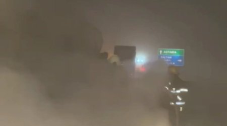 Ələt-Astara magistral yolunda yük avtomobili yandı - VİDEO