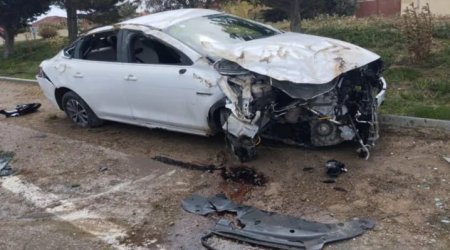 Avtoyuma məntəqəsindən BYD qaçırıb qəza törətdi