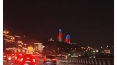 Bakıda sürücü nömrəni söküb avtobus zolağına daxil oldu - VİDEO