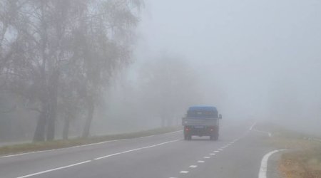 Pis hava Azərbaycanın bir sıra yollarında görməni ÇƏTİNLƏŞDİRƏCƏK